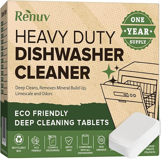 Dishwasher Cleaner + Washing Machine Cleaner Bundle - Heavy Duty Appliance Deep Cleaning, Descaling and Deodorizing.