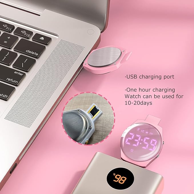 Kids Watches for Girls Boys Digital Sport Watch with Step Counter Pedometer Vibration Alarm Clock, No App Waterproof Fitness Tracker Kids Watch Boys Girls Teens Students Ages 5-16