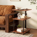 Swivel Side Table for Small Spaces, Adjustable Height End Table for Different by Bingyouth