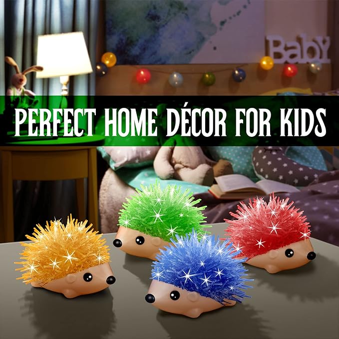 XXTOYS Crystal Growing Kit - 2 Vibrant Colored Hedgehog to Grow - Science Kits for Kids Age 6-8, Great Gifts Toys for Boys & Girls 8-12, STEM Projects for Kids