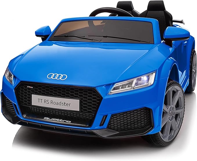 Electric Ride on Car for Kids, Licensed Audi 12V 7Ah Kids Ride-on Toy for Toddlers 3-5 Year Old with Remote, Bluetooth - Dark Blue