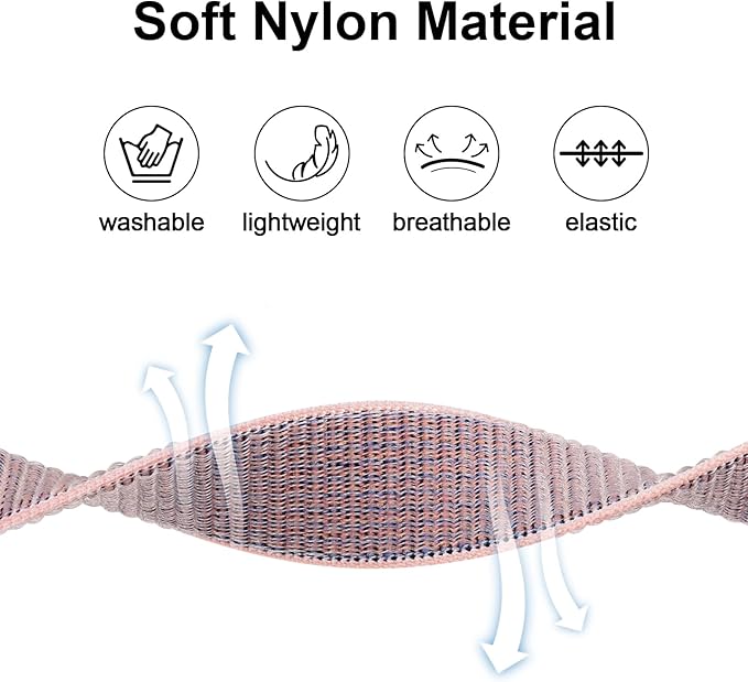 Kids Wristband Protective Case Compatible with Apple AirTag, Adjustable Nylon Bracelet for Air Tag GPS Tracker Holder with Anti Lost Watchband for Toddler Child Kids (Pink+Grey)