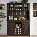4ever2buy 72" Farmhouse Coffee Bar Cabinet by 4ever2buy