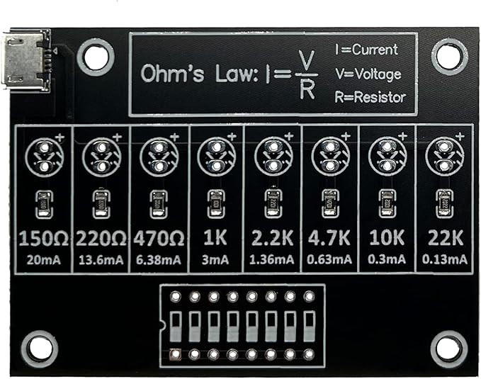 Soldering Practice Kit DIY Practical Electronic Circuit Project Resistor Learning Board