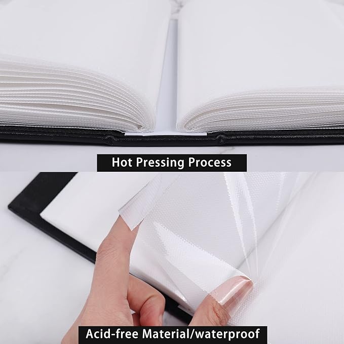 RECUTMS Photo Picture Album 4x6 100 Photos Small PU Leather Cover Wedding photo albums Family gifts Holds 100 Vertical Photos(Purple)