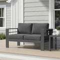 Wisteria Lane Metal Patio Furniture Sofa, All-Weather Outdoor Couch by WisteriaLane