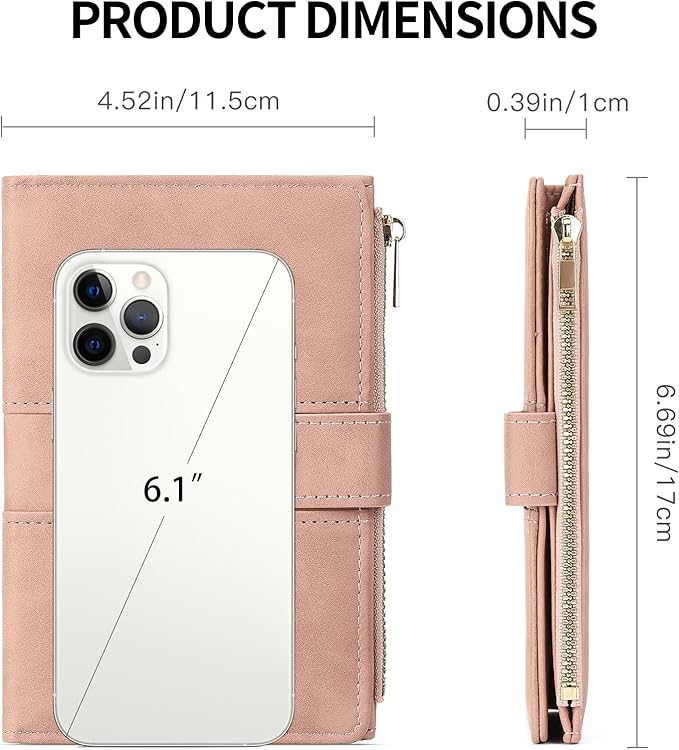 Passport Holder for Travel Rfid Passport Wallet for Women Men with Zipper Pocket Pen Sim Card Holders Slim Travel Accessories