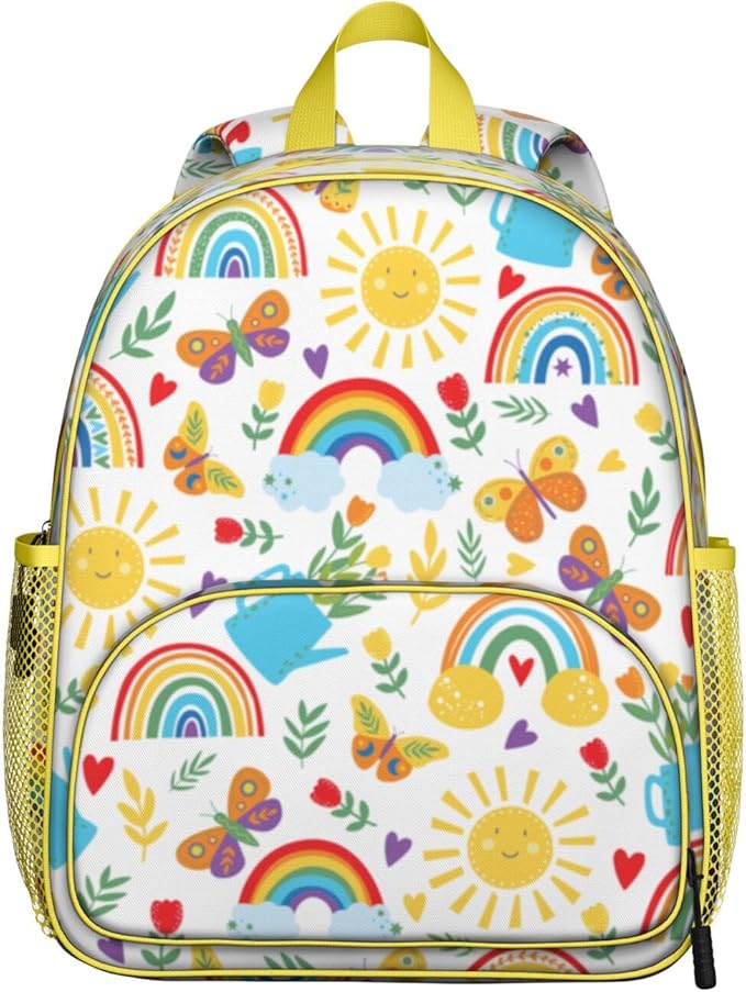 Toddler Backpack for Girls 3-8: Preschool Kindergarten Backpack - Cute Kids Backpacks for Girls Boys-Sunshine