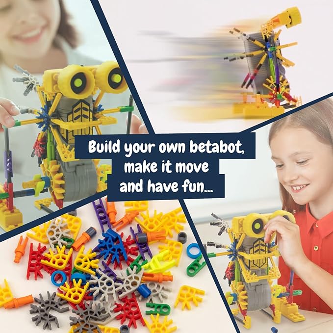 Science4you - Betabot Robot Building Kit for Kids 8-14 Years - Build Your Own Robot with This Construction Kit, Robotics Kit with 126 Pieces, Educational Toys for 8 Year Olds, Stem Toys Age 8+