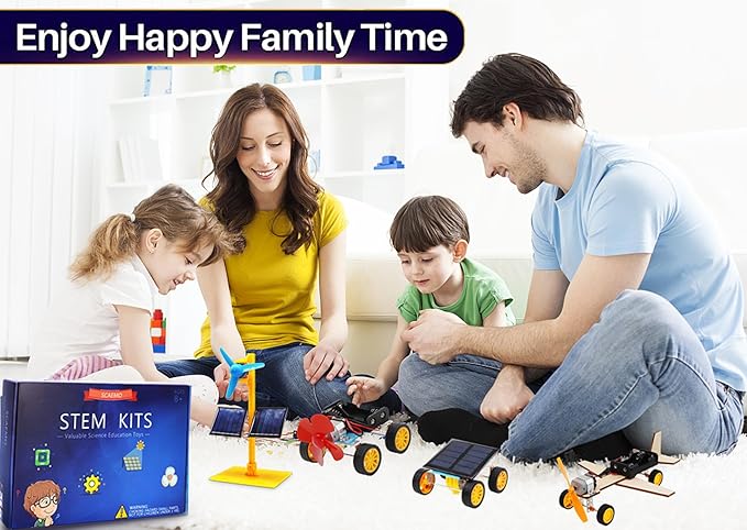 STEM Building Toys for Kids Ages 8-12, Science Experiments & Solar Car Projects