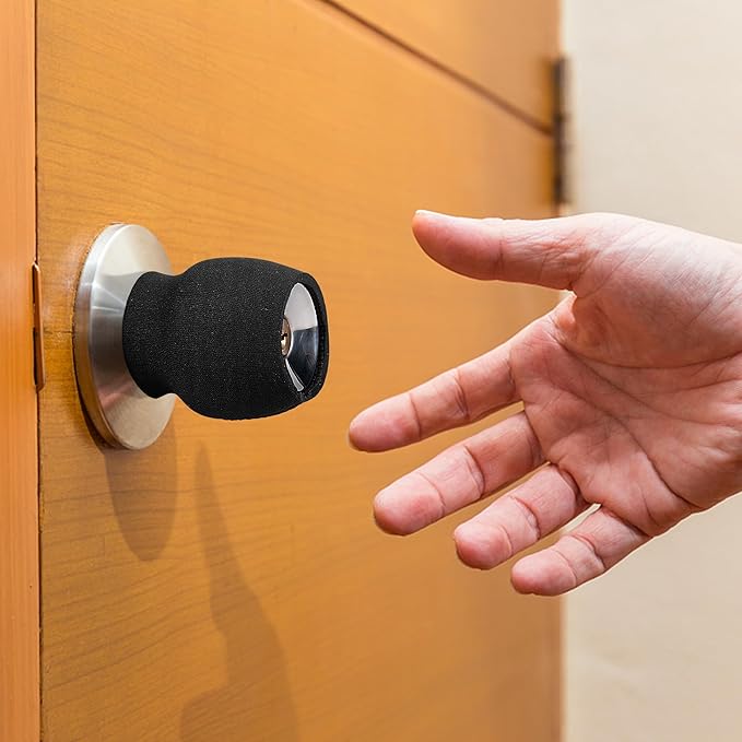 4PCS Round Door Handle Covers - Anti-Scald Door Knob Cushion Cover - Door Handle Protector for Summer and Winter