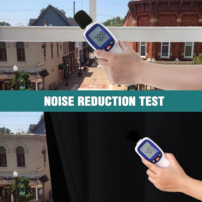 ChrisDowa 100% Blackout Curtains 72 inch Long for Bedroom with Black Liner, 2 Thick Layers Total Blackout Thermal Insulated Grommet Window Curtains 2 Panels Set (Black, 42 x 72 Inch)