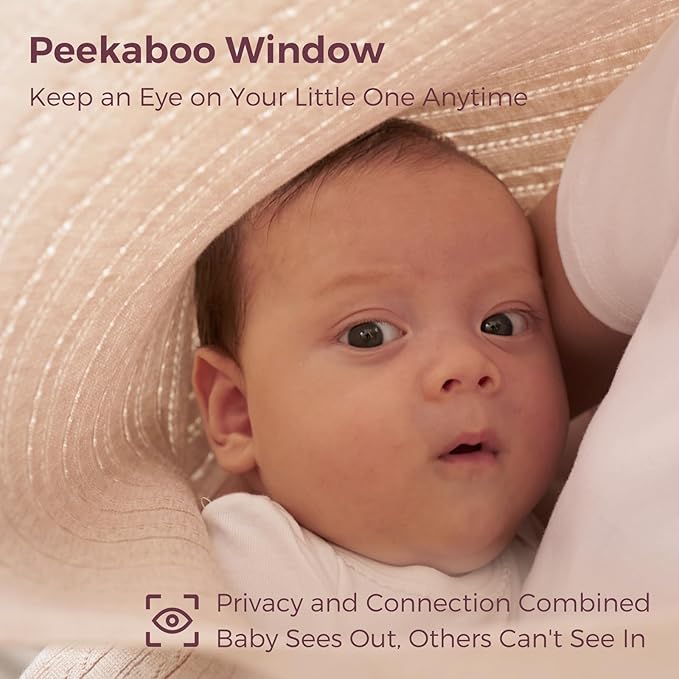 Momcozy Ultra-Light Nursing Cover for Breastfeeding, Soft Breathable Tencel™ Lyocell Fabric, Multi-Use Feeding Shawl, Newborn Essentials Must Haves(Shallow Brown)