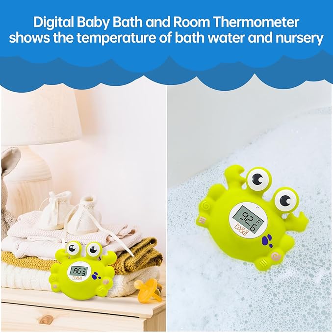 b&h Baby Bath Thermometer, Toddlers Safety Bathtub Water Thermometer, Baby Room and Bath Floating Toy, Fahrenheit and Celsius