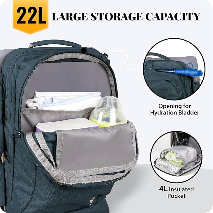 WIPHA Upgraded Baby Carrier, Hiking Backpack with Ergonomic Pro Design, Lightweight Large Capacity Toddler Carrier