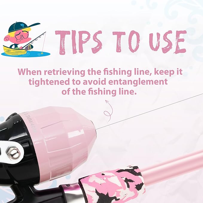 Kids Fishing Pole, Portable Telescopic Kids Fishing Poles for Boys and Girls, Fishing Rod and Reel Combo Kit with Tackle Box, and Fishing Net, Best Fishing Pole for Toddler Youth