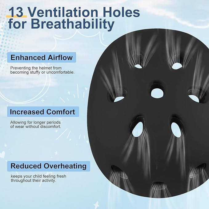 Vvinca Kids Toddlers Bike Helmet Adjustable for Ages 3-5-8 Years, Knee Pads and Elbow Pads Set Wrist Guard Sports Protective Gear Set for Roller Skate Bicycle Skateboard Scooter Girl Boy Birthday Gift