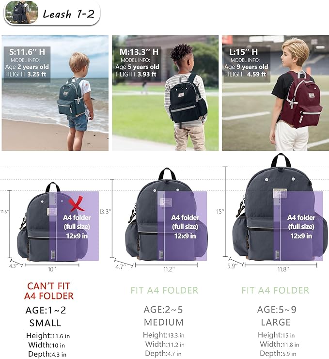 Toddler Backpack for Toddlers 1-2: Baby kids Backpack for daycare Boys Girls