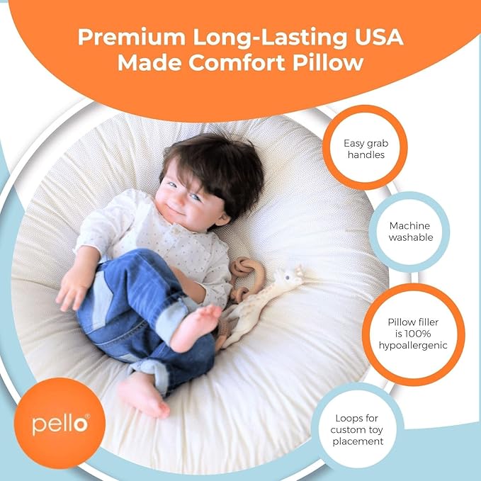 Pello Multi-use Luxe -Toddler Floor Cushion/Play Mat/Lounger (Blair Floral)