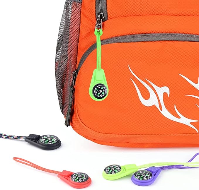 Mini Compass for Kids Compass Keychain，Button Compass Bulk kit，Paracord Hiking Survival Small Compasses，Kids Scout Compass.