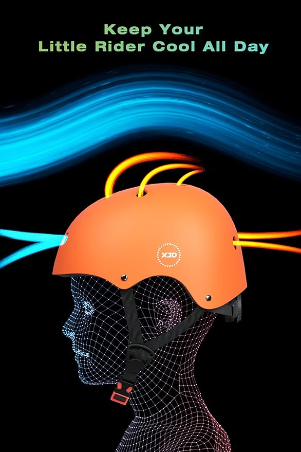 XJD Kids Bike Helmet,Multi-Sport Protective Gear Set for 3-5-8-14 Years Boys Girls with Knee and Elbow Pads Wrist Guards fit Roller Skates,Cycling,Skateboarding,Skating Scooter