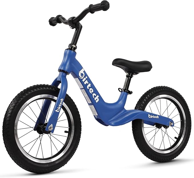 14" Kids Balance Bike for 3,4,5,6 Year Old Boys and Girls, Air Tires with Magnesium Alloy Frame, Lightweight No Pedal Toddler Training Bicycle