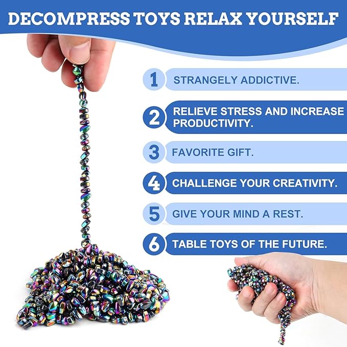 550pcs Putty, Fidget Toys, Fidget Toys Adults ，Sensory Toys，Adults Gifts,Desk Fidgets Toys for Office Stress/Anxiety Relief (550 PCS(Colour))