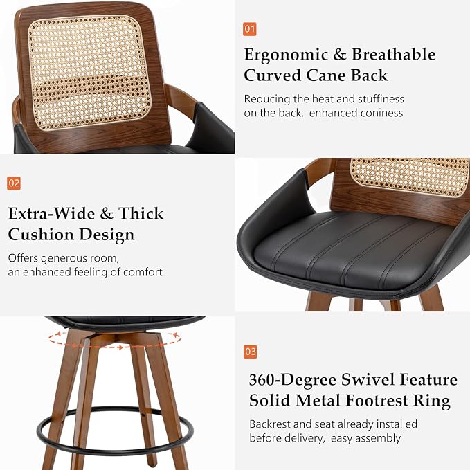 Bar Height Bar Stools Set of 4 - Image 3
