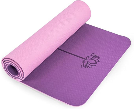 UMINEUX Yoga Mat Extra Thick 1/3'' & 2/5" Non Slip Yoga Mats for Women Eco Friendly TPE Fitness Exercise Mat with Carrying Sling & Storage Bag