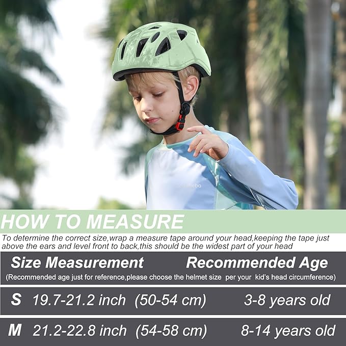 Kids Bike Helmet,2 Sizes Adjustable for Youth Child Boys & Girls Ages 3-5-8-14,Ventilation and Multi-Sport for Bicycle Scooter Skate