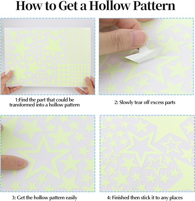 530 Glow in The Dark Stars Ceiling Stars Glow in The Dark Glow Moon and Space Wall Decals Astronaut Universe Galaxy Planet Wall Stickers Glowing Wall Stickers Kid Boys Living Room Decor