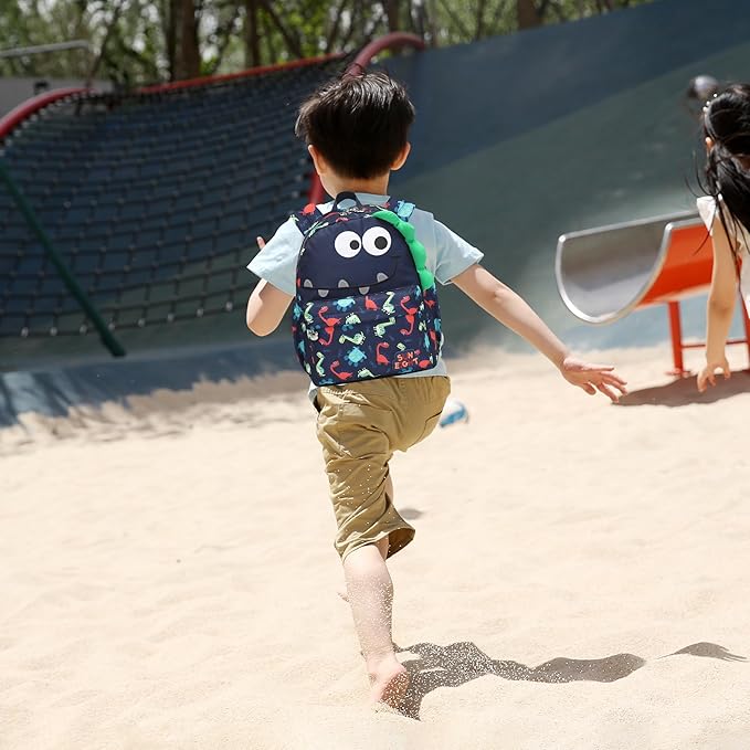 Toddler Backpack Waterproof 3D Little Dinosaur Design-Cute Animal Cartoon Unisex Mini for School Travel Daycare-Lightweight Kids Backpack for Boys & Girls Ages 1-5 Years