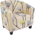 SearchI Club Chair Slipcover Stretch Barrel Chair Covers Printed Tub Chair by SearchI