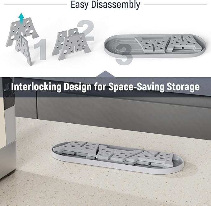 NiHome Silicone Water Bottle Drying Racks Set of 3 with Drip Tray,Cheese Style for Faster Drying,Bottle Dryer Racks Fit for Stanley YETI Cups Owala Sports Bottle Baby Bottle Thermoses Mugs