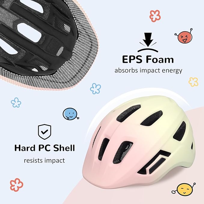 Toddler/Kids Bike Helmet, Adjustable and Multi-Sport, from Infant to Schoolchild, 2 Sizes