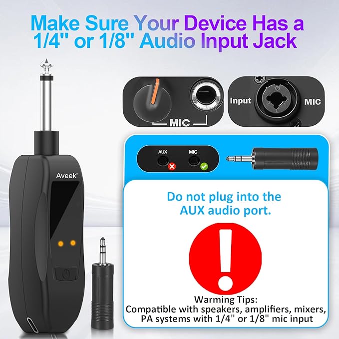 Aveek Wireless Microphone for Karaoke, 2.4GHz Rechargeable Karaoke Microphone(Work 10hs), for Speaker, Karaoke Machine,Church, Speech, Wedding, Party Singing, Grey&Red, 2 Packs