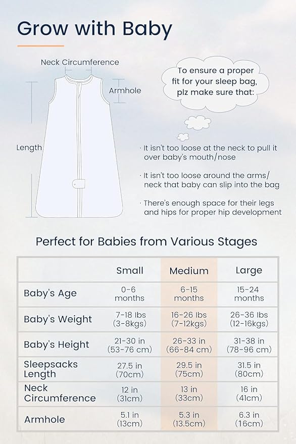 TotAha Sleep Sack 6-12-15 Months 3-Pack, Stretchy Sleepsacks, Buttery Soft, Swaddle Transition Sleeping Bag, 2-Way Safe Zippers, Silky Comfort Baby Wearable Blanket for girl boy 0.5 TOG