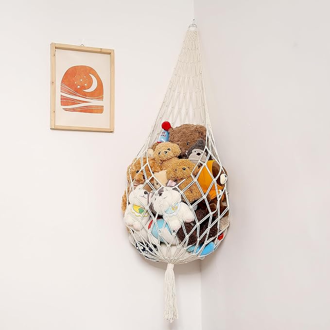 Amdermi Stuffed Animal Storage Organizers Toy Hammock Corner Hanging Net Stuffy - Image 8