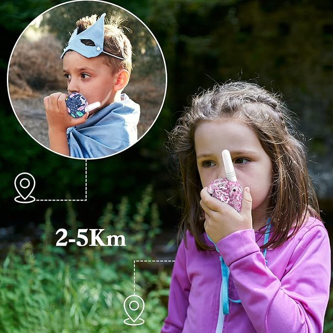 Qniglo Walkie Talkies for Kids - Rechargeable Kids Walkie Talkies with Clear Sound, Long Range - Perfect Birthday for 3-8 Year Old Boys Girls - Outdoor Adventures, Camping, Hiking