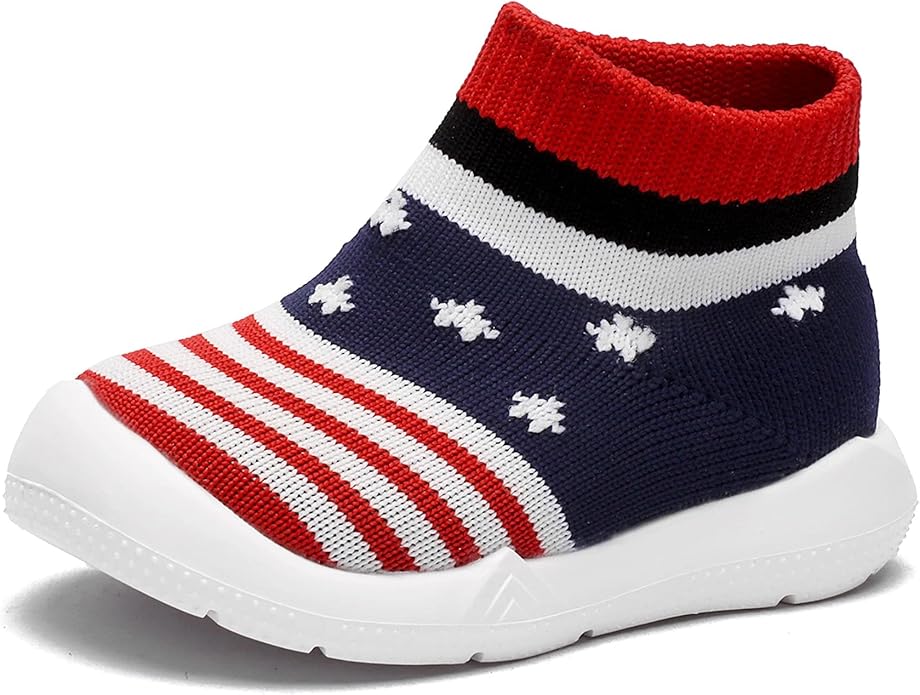Engtoy Baby Shoes & Socks - Non-Slip Breathable Slippers with Soft Rubber Sole - Baby Boys & Girls Slip On Sneakers