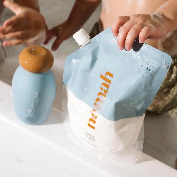 Nemah - Soothing Baby Lotion Refill - Organic Baby Lotion for Sensitive Skin with Actismart Chamomile, Jojoba Oil, & Activera Aloe - Vegan & Cruelty-Free - 21.97 fl. oz.