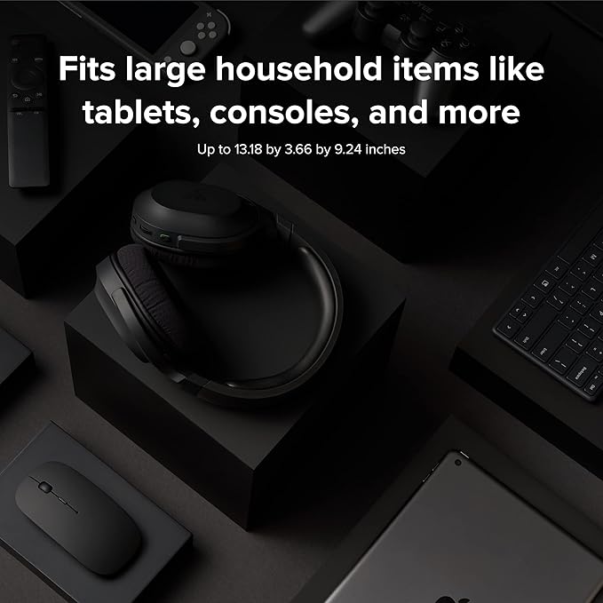 PhoneSoap XL (HomeSoap) UV Llight Sanitizer | 360° UV Sanitizing Box & Charger | Large Capacity | Sanitizes Tablets, Baby Bottles, Remotes, Toys & More (Black)