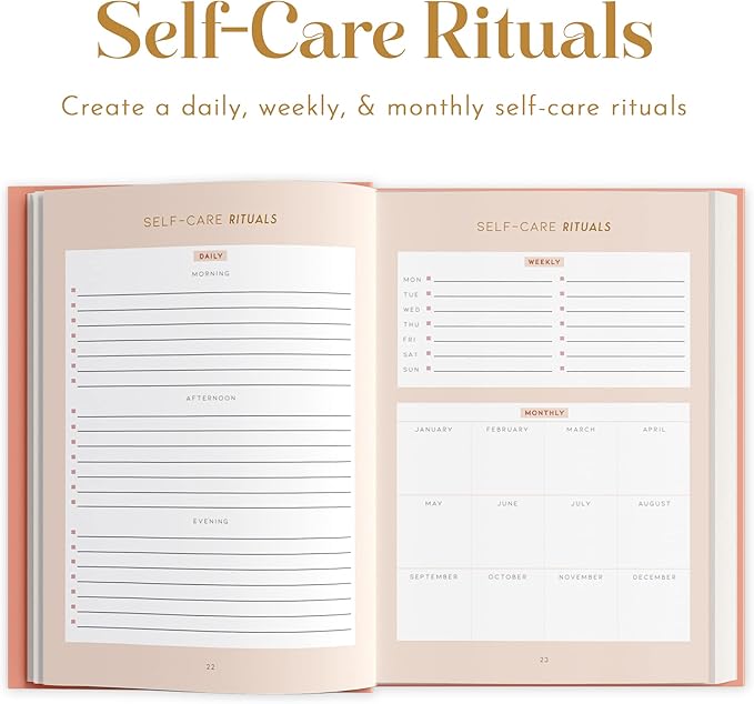 Self Care Planner by epic self - Undated Wellness Planner, 48 Weeks - Self-Love, and Habit Tracker for Women - Prioritize Your Well-being in 2024 - Daily & Weekly Reflection Pages