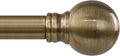 Antique Bronze Curtain Rods for Windows 66 to 120 Inch 1" Diameter Adjustable by Unknown