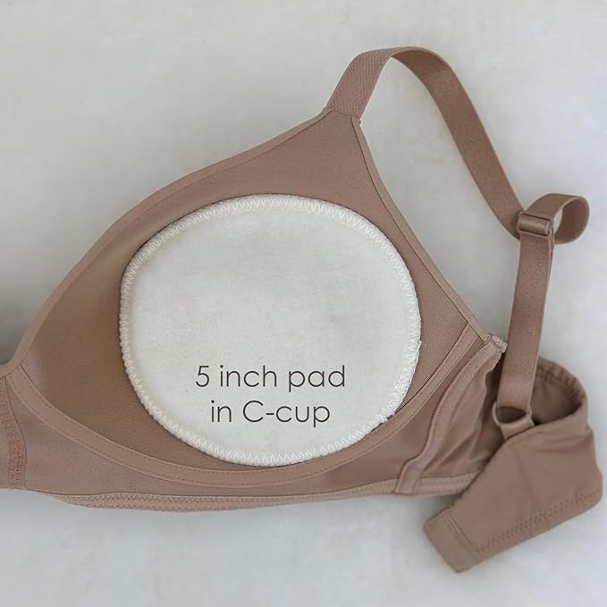 Soothingly Soft Merino Wool Nursing Pads, Style Softline, Extra Thickness, 5 in. Diameter
