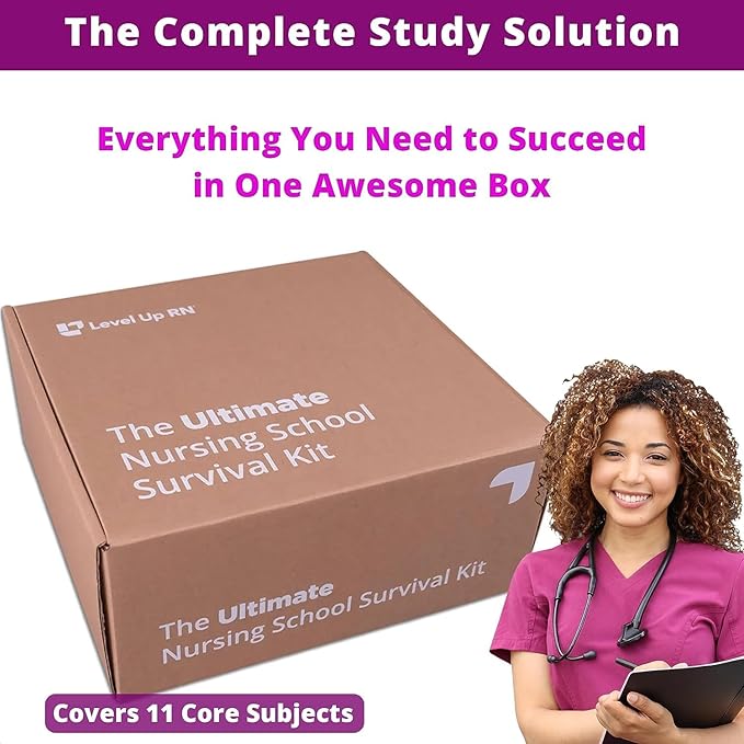 Ultimate Nursing School Survival Kit – Over 1900 Flash Cards – No Fluff – Covers 11 Core Nursing School Subjects – Only Essential 2025-2026 NCLEX ATI HESI Tested Info