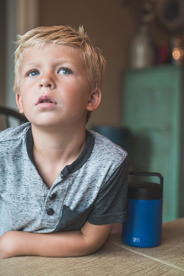 Simple Modern Food Jar for Hot Food | Reusable Stainless Steel Vacuum Insulated Leak Proof Lunch Storage for Smoothie Bowl, Soup, Oatmeal | Provision Collection | 16oz | Midnight Black