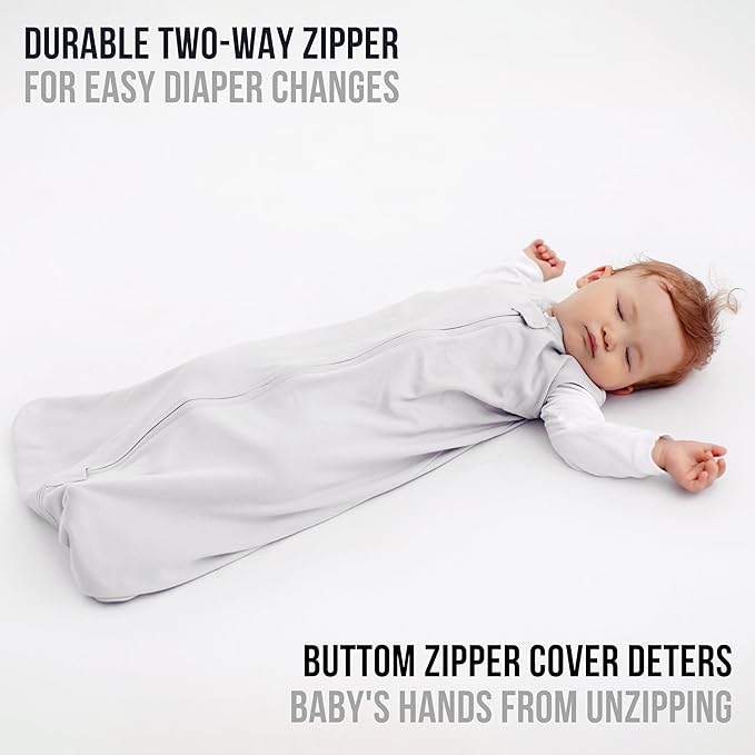 Mama Cheetah Baby Sleep Sack 2.5 TOG, Organic Cotton Baby Wearable Blanket with Two-Way Zipper, Swaddle Transition Baby Sleeping Bag for Newborn Infant Toddler Boy Girl, 18-24 Months