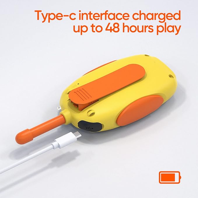 Walkie Talkies for Kids Rechargeable 2 Pack Walkie Talkies, Long Range 22 Channels 2 Way Radio Kids Birthday Toy Gift for 3-12 Year Old Boys Girls Outdoor Adventures Camping Hiking