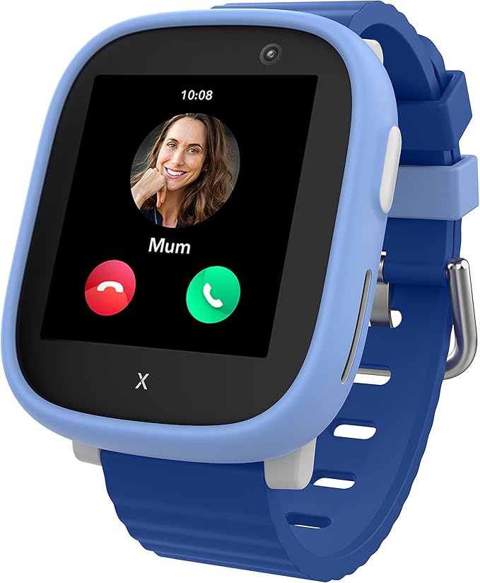 XPLORA X6 Play - Watch Phone for Children (4G) - Calls, Messages, Kids School Mode, SOS Function, GPS Location, Camera and Pedometer – (Subscription Required) (Blue)